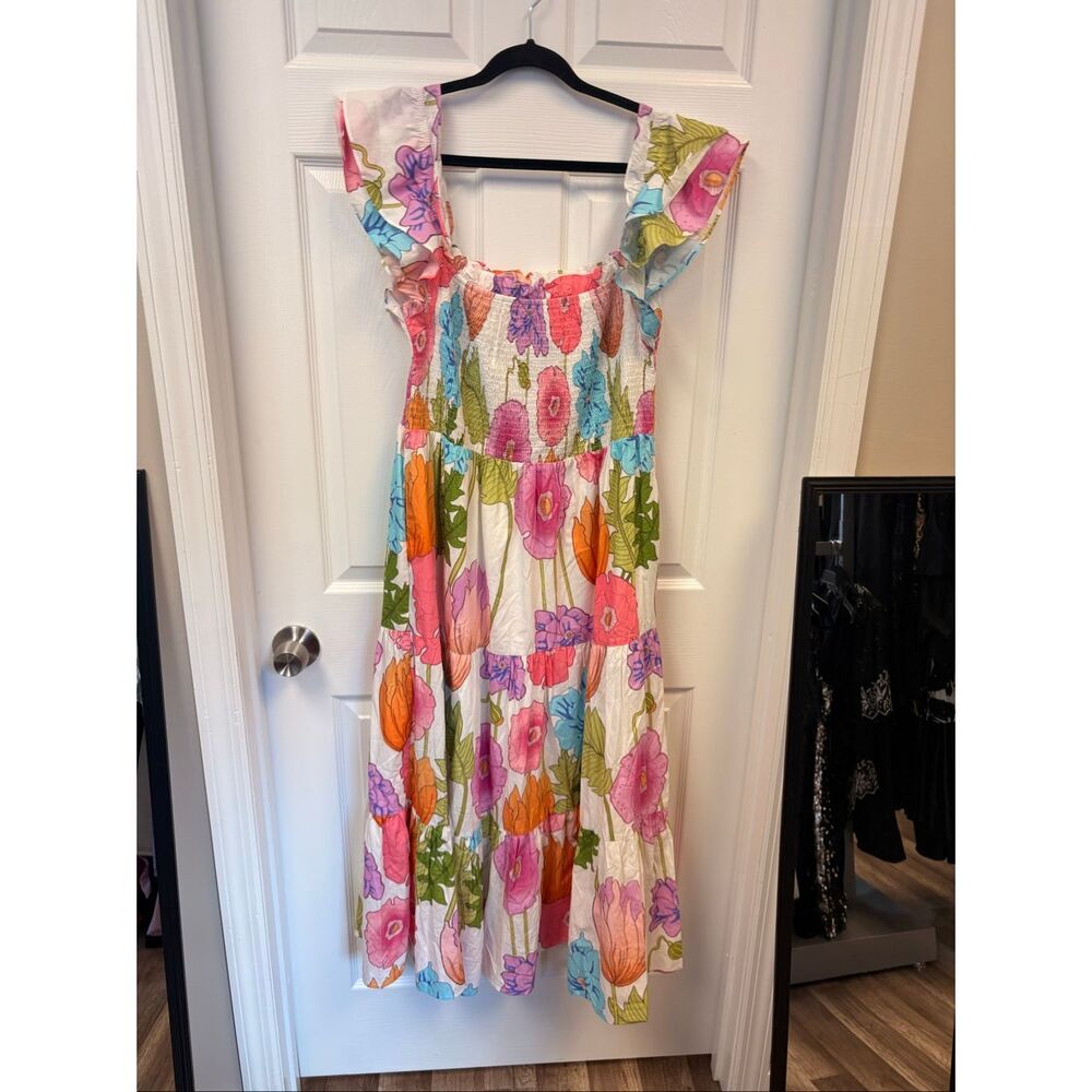 Floral Latterned Babydoll Dress - Picture 2 of 7